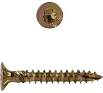 Саморезы конструкционные КРЕП-КОМП потай Torx, желтый цинк 4.5х 35 мм КРЕП-КОМП (200 шт) скт4535