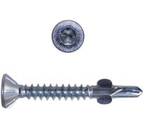 Саморезы конструкционные КРЕП-КОМП потай Torx, цинк с нарез. ушками на наконечнике 4.8х32 HIMTEX (500 шт) FLUG4832