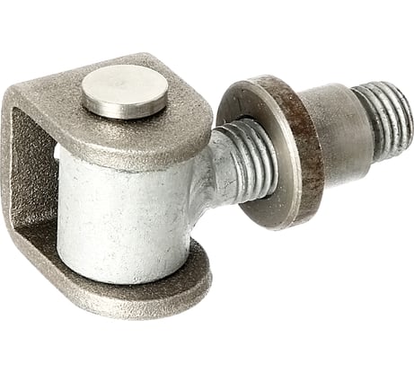 Воротная петля с приварной скобой и приварной гайкой ALBERTS сталь, 65x37x30 мм 418304