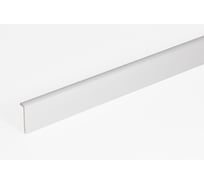 Профиль ALBERTS ПВХ, окант., самокл., цвет белый, 19x7x1 мм, 2,6 м усиленный 485252