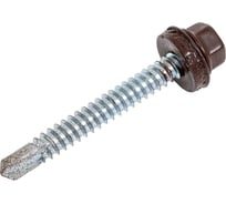 Кровельные саморезы Госкреп КРС, RAL8017, 6,3х51мм, 40шт, тк=16 14-0022188