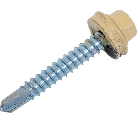 Кровельные саморезы Госкреп КРС, RAL1014, 5,5х38мм, 50шт, тк=16 14-0022241 1