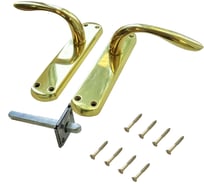 Дверные ручки на планке Левша 1140М FioreBronzo, латунь, золото У4-8744.З