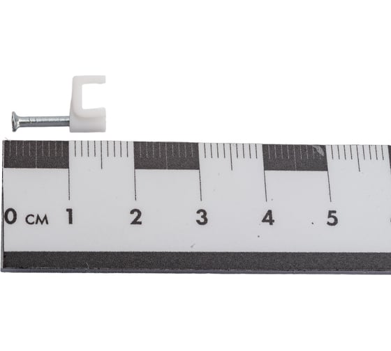 Пластиковая плоская скоба Volsten 4 мм 50 шт. V02-6W-2-04-050 9556