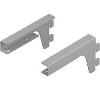 Кронштейны для ЛДСП полки 150x70x18 мм серый 2 шт. Larvij L9096GA