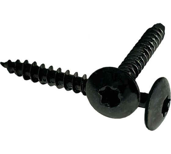 Саморез по дереву ZAMETAL 6x30, с полукруг. гол., TX 30, черн. цинк, уп. 500 шт. GE102408