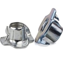 Гайка усовая М6 цинк DIN 1624, 150 шт Крепстор 4665316945825