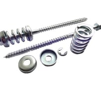 Комплект пружинного узла Крепстор (пружина+2 шайбы+стопорное кольцо), 20 шт 4665316996421