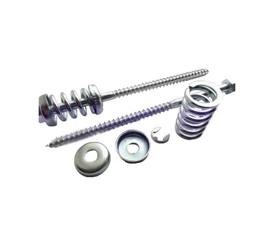 Комплект пружинного узла Крепстор (пружина+2 шайбы+стопорное кольцо), 20 шт 4665316996421 1