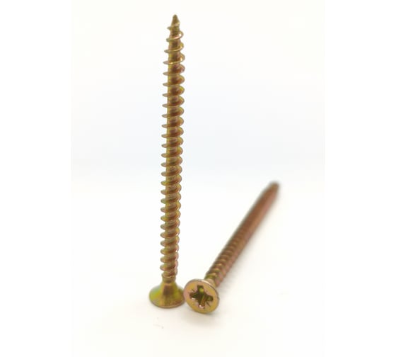 Саморез универсальный Крепстор 3.5х50 мм желтый цинк PZ 500 шт 4665316946938