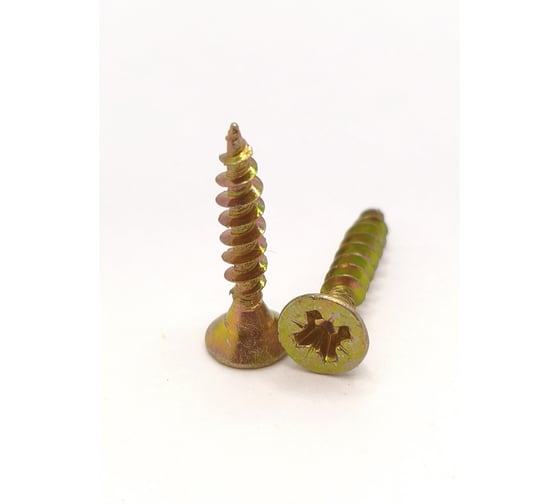 Саморез универсальный Крепстор 3.5х20 мм желтый цинк PZ 1000 шт 4665316946877