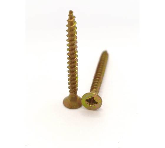 Саморез универсальный Крепстор 3х30 мм желтый цинк PZ 1000 шт 4665316946990