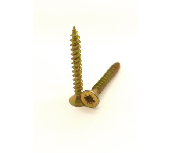 Саморез универсальный Крепстор 3х25 мм желтый цинк PZ 1500 шт 4665316946983