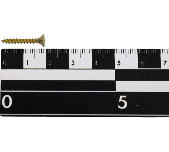 Саморез универсальный Крепстор 3х20 мм желтый цинк PZ 1500 шт 4665316946976 1