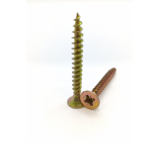 Саморез Крепстор 6х50 универсальный желтый цинк PZ, 250 шт 4665316947515