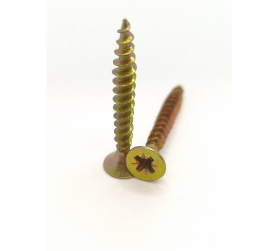 Саморез универсальный Крепстор 4.5х35 желтый цинк PZ 550 шт 4665316947089