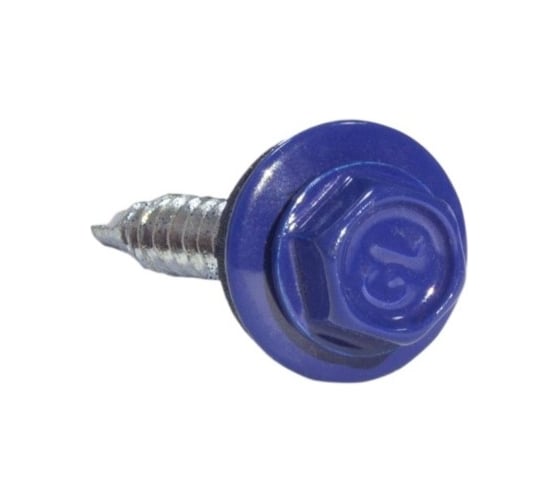 Саморез кровельный Крепстор 4,8х35 RAL 5005 насыщенный синий, 250 шт 4665316948598 1