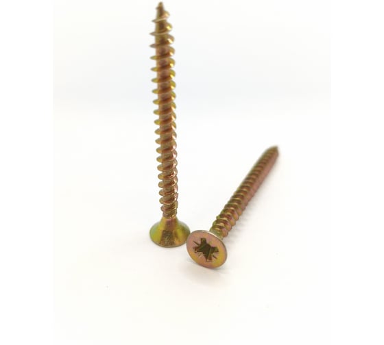 Саморез универсальный Крепстор 4х45 желтый цинк PZ 400 шт 4665316947225