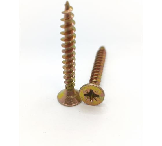 Саморез Крепстор 5х40 универсальный желтый цинк PZ, 400 шт 4665316947331