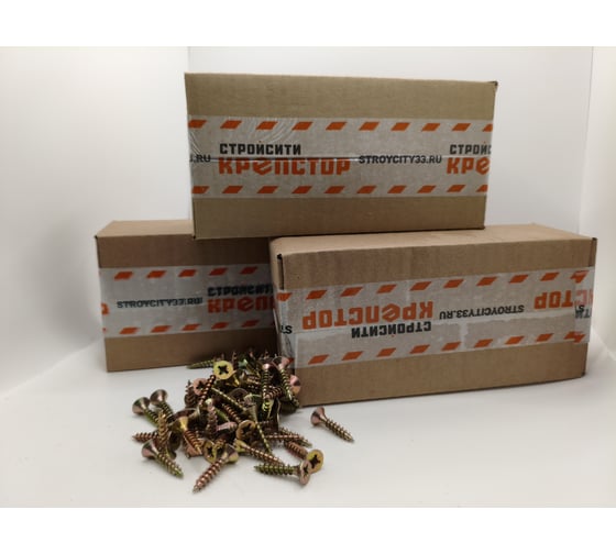 Саморез универсальный Крепстор 4х35 желтый цинк PZ 800 шт 4665316947201