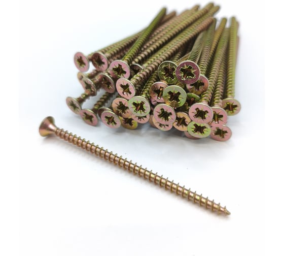 Саморез Крепстор 4х70 универсальный желтый цинк PZ, 300 шт 4665316947256