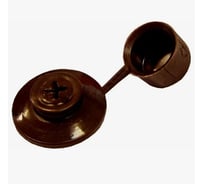 Шайба кровельная Крепстор с колпачком, цвет коричневый, 250 шт 4665316994410