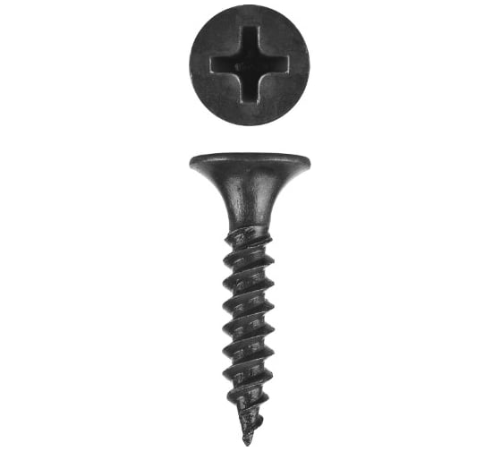 Саморез ООО "Клинский метизный завод" мелкий-частый шаг 3.5х35, фосфатирование, 250 штук СМЧ003535-250 1