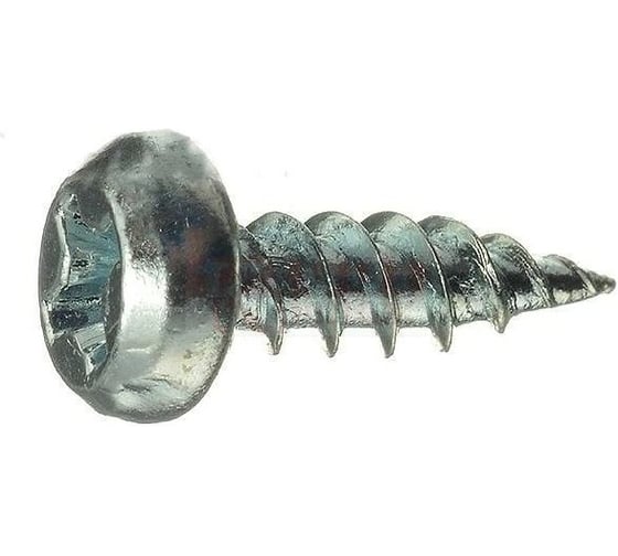 Саморез клоп по металлу ООО "Клинский метизный завод" острый, 3.5x11, белый цинк, 250 штук СКЛОБ003511-250 1