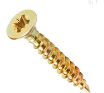 Саморез ООО "Клинский метизный завод" крупный-редкий шаг 3.5х35, желтый цинк, 250 штук СКР003535Ж-250