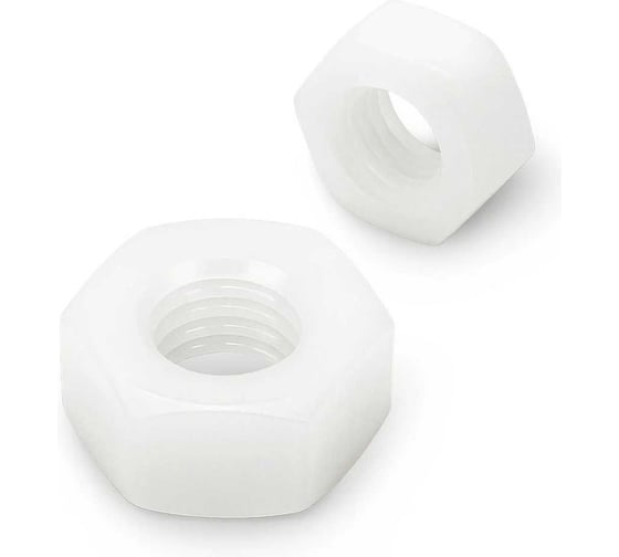 Гайка Полиамидная KREPFIELD М10 DIN 555 ПА шестигранная 100 шт. 555ПАГАЙКАМ10-100 1