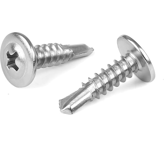 Саморез Edelfix с прессшайбой ART.9998 4,2x16 мм А2, сверлоконечный, крест/шл «клоп», 70 шт 999824216 70 1