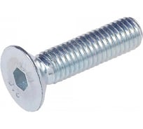 Потайной винт с внутр. шестигранником КРЕП-КОМП полная резьба, цинк, DIN 7991, 4x50, пр. 8.8, 200 шт. впш450ф