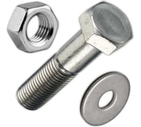 Болт 23 Болта 12х40 мм с гайкой и шайбой ОЦ DIN931 к.п.8.8, 10 шт 50028