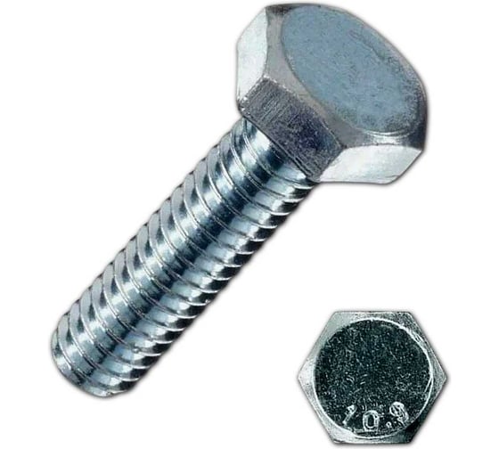 Болт высокопрочный 23 БОЛТА ОЦ 14х100 мм, к.п.10.9 DIN933, 5 шт. бп14100пр-10.9ф5 1