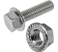 Болт 23 Болта М8х30 с фланцем к.п.8.8 ОЦ DIN6921 с гайкой с фланцем, 20 шт, УТ000026513/А1А000080030507ф20