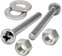 Винт нержавеющий с гайкой и шайбой 5х30 мм 23 Болта DIN7985 10 шт. АС9300503093J07бгш
