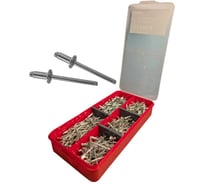 Комплект заклепки вытяжные 23 Болта М3,2 и М4 в органайзере 1000013