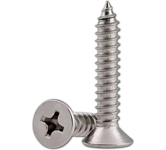 Саморез потайной нержавеющий 23 БОЛТА 3,9х32 РН DIN7982, 50 шт. спн3932ф50 1