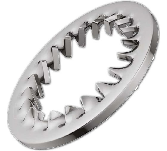 Шайба зубчатая 23 Болта М5 тип J DIN 6798 оцинкованная, 50 шт. НФ-00001054ф50 1