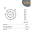 Шайба 23 Болта М10 ОЦ HV350 высокопрочная к.п.10.9 DIN 125, 100 шт. 2000000266183ф100 3