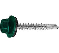 Саморез кровельный Admiral Stars 5.5 х 19, RAL 6005 темно-зелен, 1 ящик 4000 шт 54397552