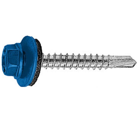 Саморез кровельный Admiral Stars 4.8 х 51, RAL 5005 ярко-синие, 1 ящик 2500 шт 55555733 1