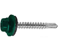 Саморез кровельный Admiral Stars 4.8 х 35, RAL 6005 темно-зелен, 1 ящик 3000 шт 54397518