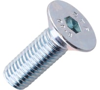 Винт Стройбат потайной, с внутренним шестигранником DIN 7991 М10х 30, белый цинк 40 шт, 619140