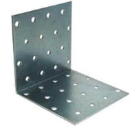 Крепежный уголок равносторонний BlackWeld 100х100х100мм, оцинкованный, 50шт 145276