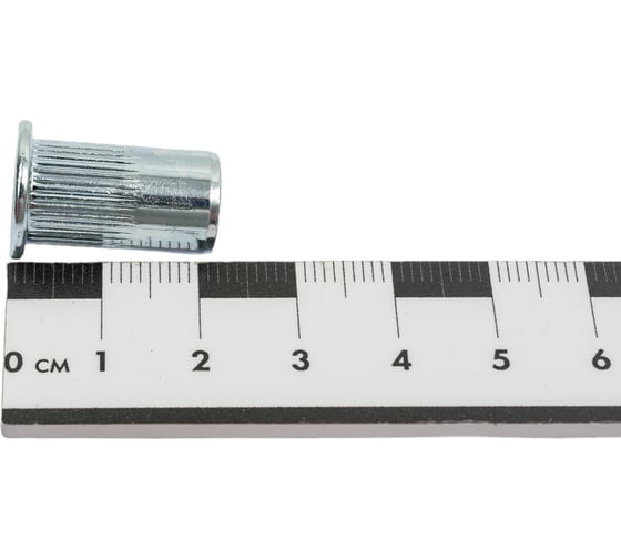 Заклепка-гайка ЦКИ М8х21, плоск., рифл., удл., Ст. Ц, REX