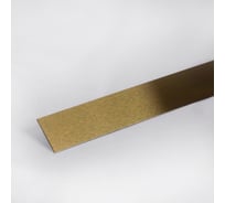 Декоративная полоса Forming P1, h=10, нержавеющая сталь AISI 430, 0,8мм, Gold Satin, длина 3000мм 674