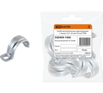 Металлическая однолапковая скоба TDM ELECTRIC с внутр. d 21-22 мм, 10 шт. SQ0409-1006