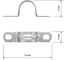 Металлическая 2-х лапковая скоба TDM ELECTRIC с внутр. d 14-15 мм, 10 шт. SQ0409-1013 3