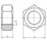 Гайка WURTH DIN934 A2 SW13 M8, 100 шт, 03228 228 100 2